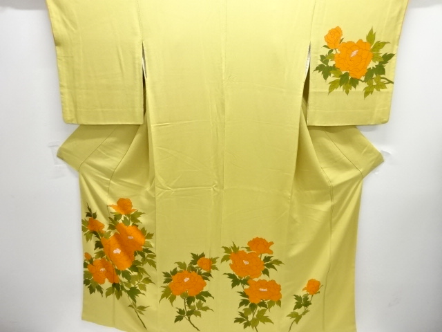 牡丹模様訪問着